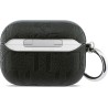 Karl Lagerfeld Karl Head Πλαστική Θήκη με Γάντζο για Apple AirPods Pro - Μαύρο πίσω όψη θήκης εφαρμοσμένη σε συσκευή