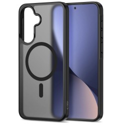 Tech-Protect Magmat Back Cover Σιλικόνης TPU για Samsung Galaxy A57 5G - Μαύρο εφαρμοσμένη σε συσκευή μπροστά όψη