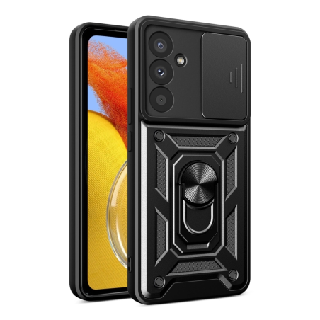 Hurtel Hybrid Back Cover Σιλικόνης / Πλαστικό για Samsung Galaxy A57 5G - Μαύρο εφαρμοσμένη σε συσκευή