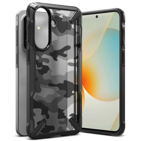 Θήκη Ringke Fusion X Back Cover Σιλικόνης/Πλαστικό για Samsung Galaxy A57 5G - Μαύρο εφαρμοσμένη σε συσκευή