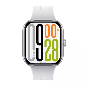 Xiaomi Redmi Watch 5 Aluminium 48mm Αδιάβροχο με Παλμογράφο - Silver Gray μπροστά όψη με ενεργή οθόνη