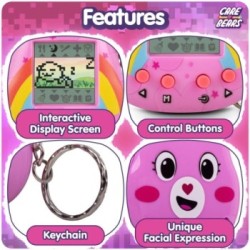 ThumbsUp! - Care Bears Digital Pet Cheer Bear Καταπληκτικό ρετρό ηλεκτρονικό παιχνίδι κατοικίδιο σε σχήμα μπρελόκ