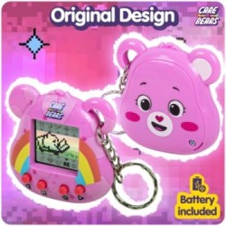 ThumbsUp! - Care Bears Digital Pet Cheer Bear Καταπληκτικό ρετρό ηλεκτρονικό παιχνίδι κατοικίδιο σε σχήμα μπρελόκ