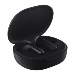 Xiaomi Redmi Buds 4 Lite Bluetooth Ακουστικά με Θήκη Φόρτισης - Μαύρο ακουστικά σε ανοιχτή θήκη