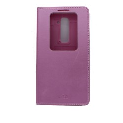 Θήκη flip με δυνατότητα STAND για LG G2 - μωβ