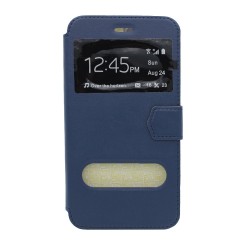 Θήκη flip με Call Display και STAND για Samsung J3 2017 - μπλέ