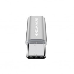 Αντάπτορας Borofone BV4 Micro Usb σε Type-C - ασημί