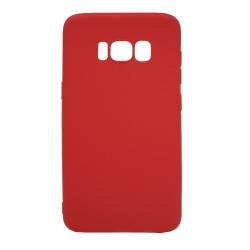 Θήκη σιλικόνης TPU Ultra Slim 0.3mm soft mat για Samsung S8 - κόκκινο