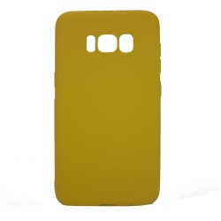 Θήκη σιλικόνης TPU Ultra Slim 0.3mm soft mat για Samsung S8 - κίτρινο