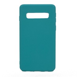 Θήκη σιλικόνης TPU Ultra Slim 0.3mm soft mat για Samsung S10 Plus - τιρκουάζ