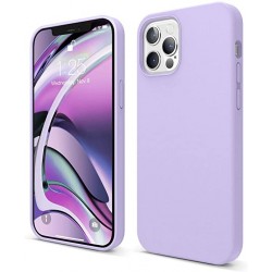 Θήκη σιλικόνης TPU Ultra Slim 0.3mm soft mat για iPhone 12 / 12 Pro - λεβάντα