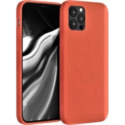 Θήκη σιλικόνης TPU Ultra Slim 0.3mm soft mat  για iPhone 12 / 12 Pro - πορτοκαλί