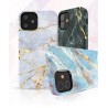 Θήκη Kingxbar Marble για iPhone 12/12 Pro - Μπλε