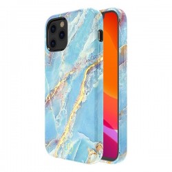 Θήκη Kingxbar Marble για iPhone 12/12 Pro - Μπλε