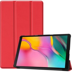 Θήκη Trifold Smart View και πίσω TPU για Galaxy Tab A 10.1 2019 T510 / T515  - κόκκινο