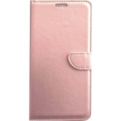 Θήκη flip με υποδοχή καρτών και δυνατότητα STAND για Samsung A21s -  Ροζ Xρυσό