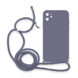 Θήκη Σιλικόνης Crossbody για iPhone 11 - Μπλε