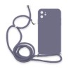 Θήκη Σιλικόνης Crossbody για iPhone 11 - Μπλε