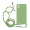Θήκη Σιλικόνης Crossbody για iPhone 11 - Λαχανί