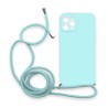 Θήκη Σιλικόνης Crossbody για Apple iPhone 11 Pro Max - Γαλάζιο