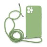 Θήκη Σιλικόνης Crossbody για Apple iPhone 11 Pro Max - Λαχανί