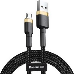 Baseus Cafule Braided Καλώδιο USB σε Lightning (0.5m) - Χρυσό