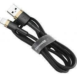Baseus Cafule Braided Καλώδιο USB σε Lightning (0.5m) - Χρυσό