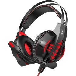 Hoco W102 Cool Tour Ενσύρματα Over Ear Gaming Ακουστικά - Κόκκινο