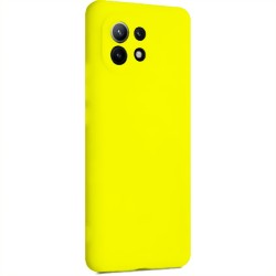 Θήκη σιλικόνης TPU Ultra Slim 0.3mm soft mat για Xiaomi Mi 11 Lite - Κίτρινο