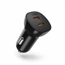 Choetech Φορτιστής Αυτοκινήτου με 2 Θύρες Type-C - Μαύρο