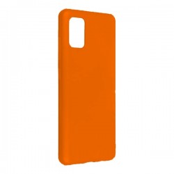 Θήκη σιλικόνης TPU Ultra Slim 0.3mm soft υφή matte για Samsung A41 - πορτοκαλί