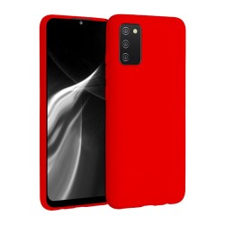 Θήκη Silky And Soft για Samsung Galaxy A02s - Κόκκινο Φλούο