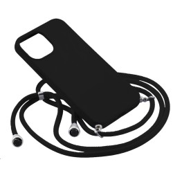 Θήκη Σιλικόνης Crossbody για Apple iPhone 13 Pro - Μαύρο