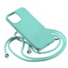 Θήκη Σιλικόνης Crossbody για Apple iPhone 13 Pro - Τιρκουάζ