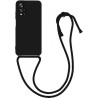 Θήκη Σιλικόνης Crossbody για Xiaomi Redmi Note 11 - Μαύρο