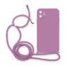 Θήκη Σιλικόνης Crossbody για iPhone 11 - Βιολετί