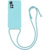 Θήκη Σιλικόνης Crossbody για Xiaomi Redmi 10 - Γαλάζιο