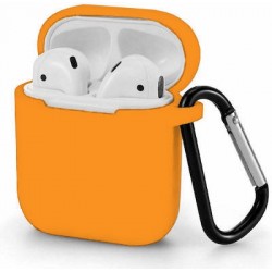 Θήκη Σιλικόνης για Apple Airpods 1/2 - Πορτοκαλί