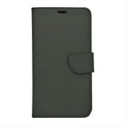Θήκη flip με υποδοχή καρτών και δυνατότητα STAND για Apple iPhone 12 / 12 Pro - Σκούρο Πράσινο