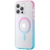 Kingxbar Ice Crystal Σιλικόνης για iPhone 14 Pro - Pink and Blue