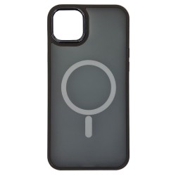Θήκη σιλικόνης Magnetic Back Cover για Apple iPhone 14 Plus - Μαύρο