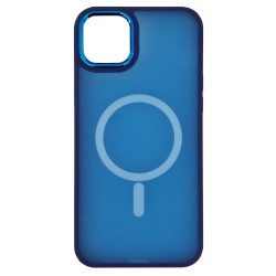 Θήκη σιλικόνης Magnetic Back Cover για Apple iPhone 14 Plus - Μπλε