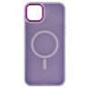 Θήκη σιλικόνης Magnetic Back Cover για Apple iPhone 14 Plus - Μωβ