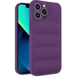 Θήκη Puffer για Apple iPhone 13 Pro Max - Μωβ