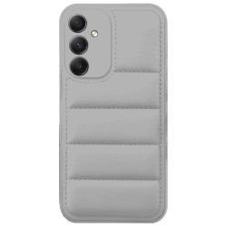 Θήκη Puffer για Samsung Galaxy A34 5G - Ασημί