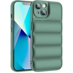 Θήκη Puffer για Apple iPhone 13 - Πράσινο