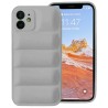 Θήκη Puffer για Apple iPhone 12 / 12 Pro - Ασημί