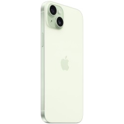 Apple iPhone 15 Plus 5G 128GB σε πράσινο, πίσω όψη ελαφρώς πλάγια με κάμερες και κουμπιά.