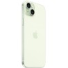 Apple iPhone 15 Plus 5G 128GB σε πράσινο, πίσω όψη ελαφρώς πλάγια με κάμερες και κουμπιά.
