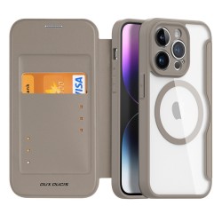 Dux Ducis Skin X Pro Wallet για Apple iPhone 14 Pro Max - Μπεζ